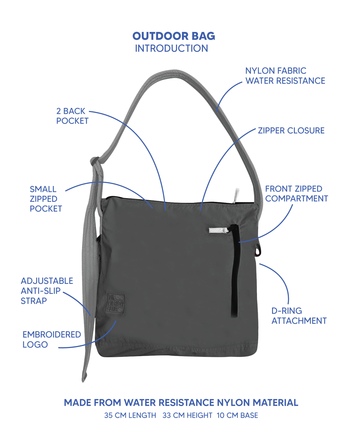 Color Block Outdoor Bag (Regular)
