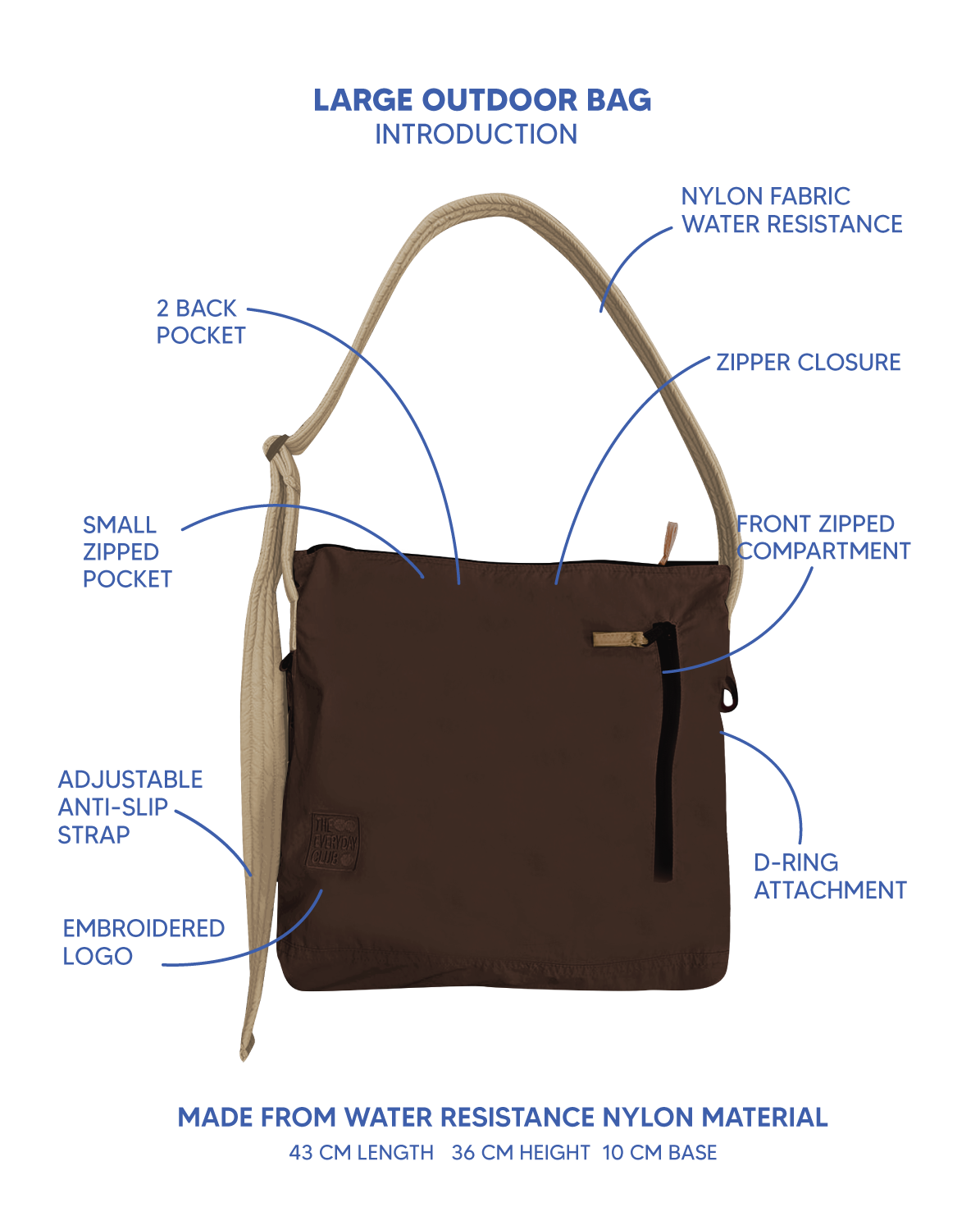 Color Block Outdoor Bag (Large)