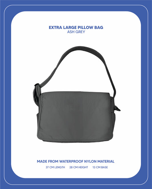 XLarge Pillow Bag (Ash Grey)