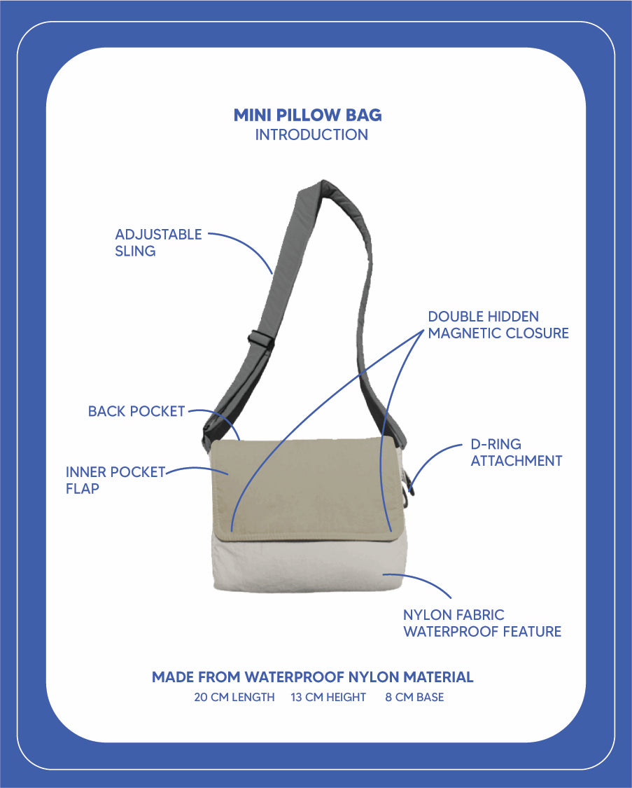 6th Anniversary Mini Pillow Bag (#3)