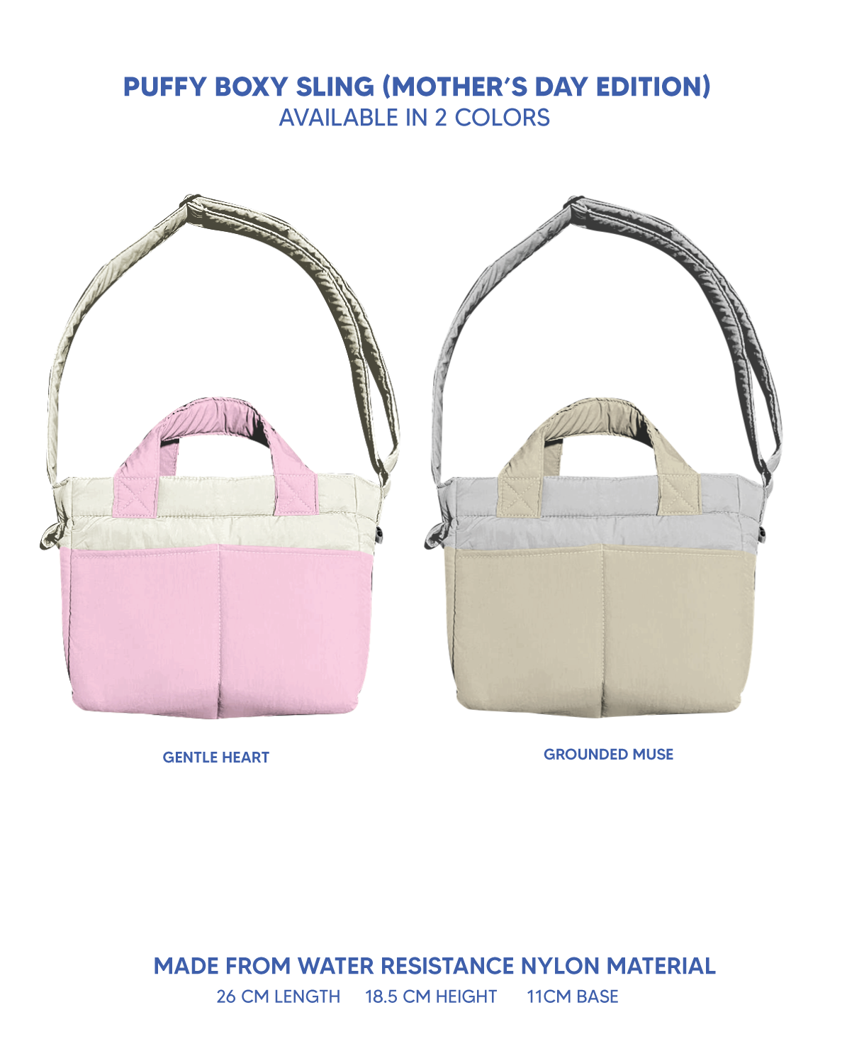 Puffy Boxy Sling - Mother's Day Edition