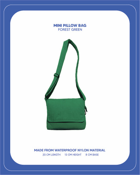 Mini Pillow Bag (Forest Green)
