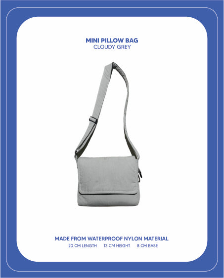 Mini Pillow Bag (Cloudy Grey)