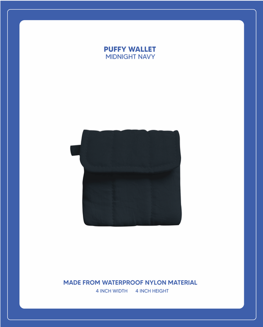 Puffy Wallet -Midnight Navy