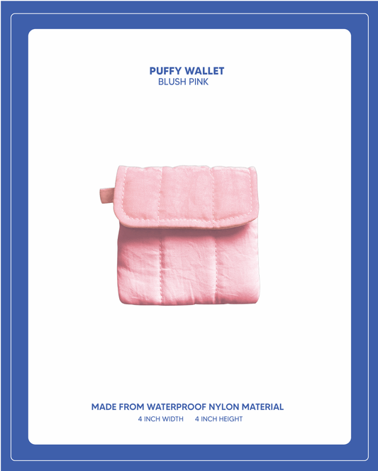 Puffy Wallet - Blush Pink