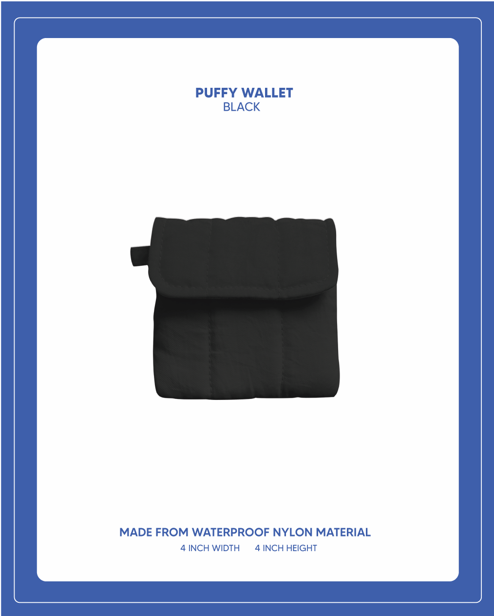 Puffy Wallet - Black