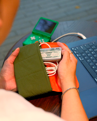 Long Puffy Pouch - Color Block Edition