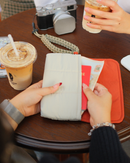 Long Puffy Pouch - Color Block Edition