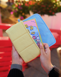 Long Puffy Pouch - Color Block Edition