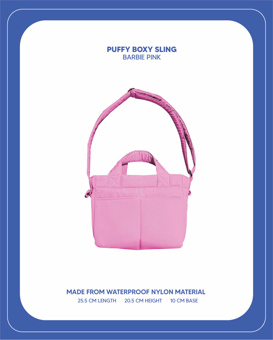 Puffy Boxy Sling (Barbie Pink)