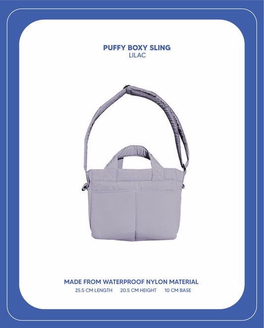 Puffy Boxy Sling (Lilac)