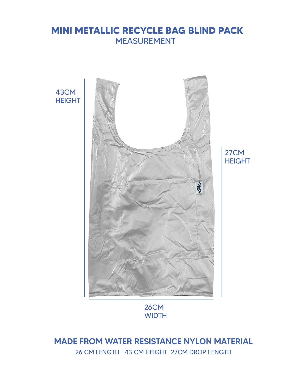 Metallic Recycle Blind Bag (Small)