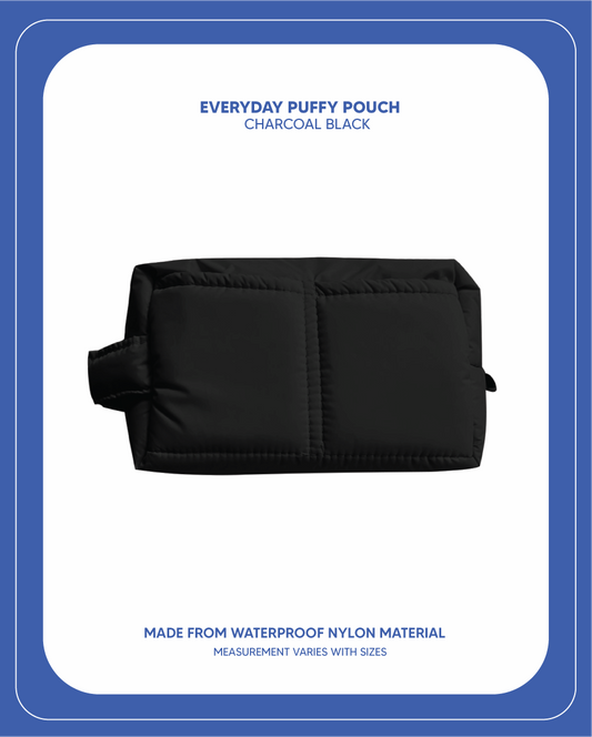 Everyday Puffy Pouch - Black