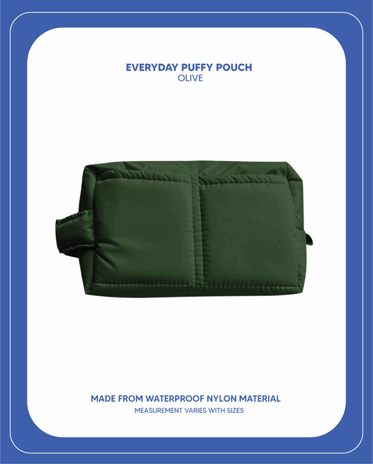 Everyday Puffy Pouch - Olive