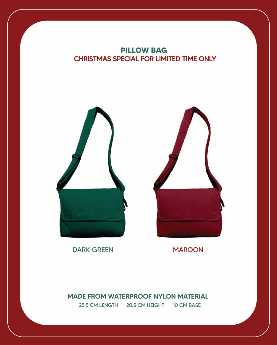 Pillow Bag Christmas Special (Dark Green)