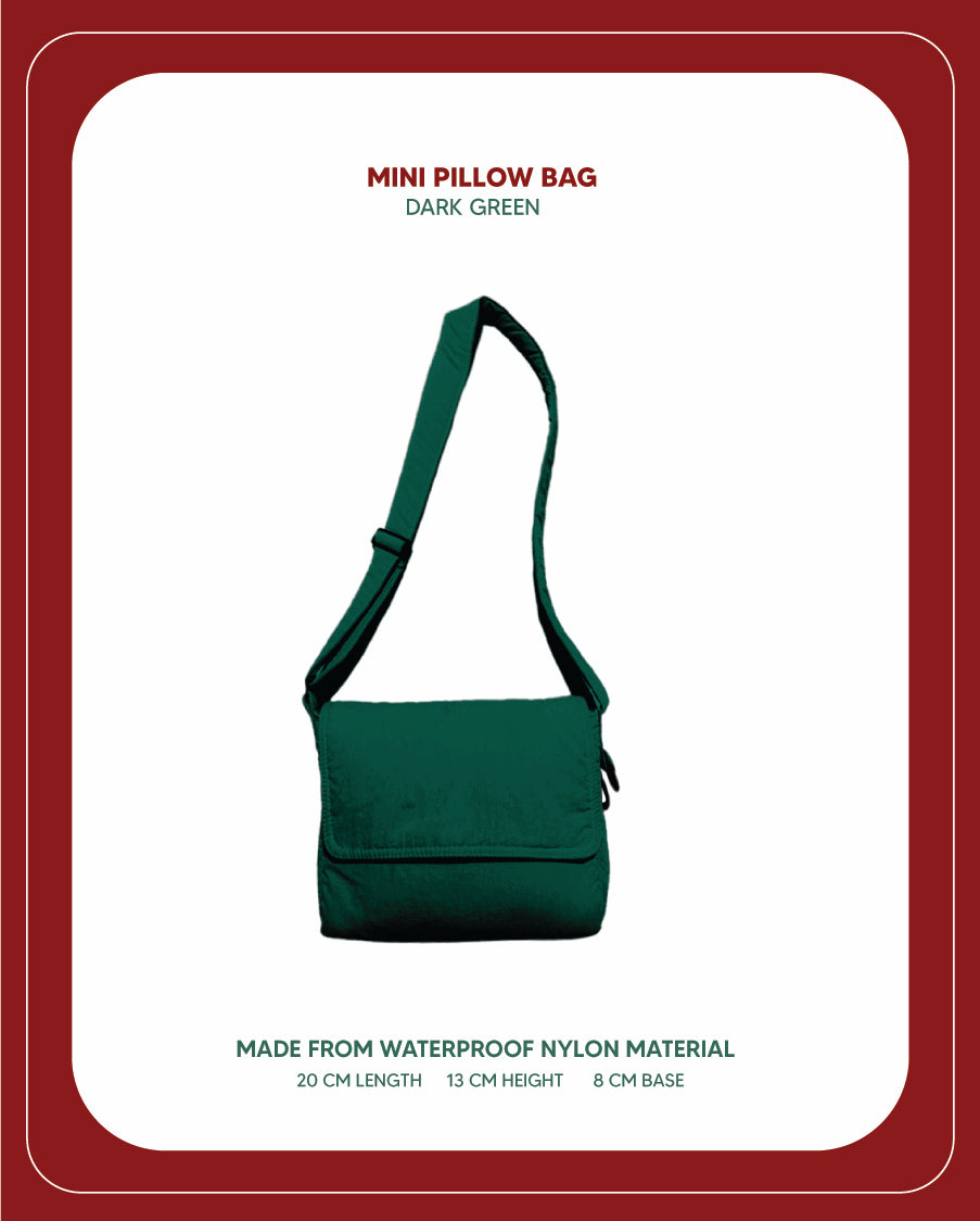 Mini Pillow Bag Christmas Special (Dark Green)