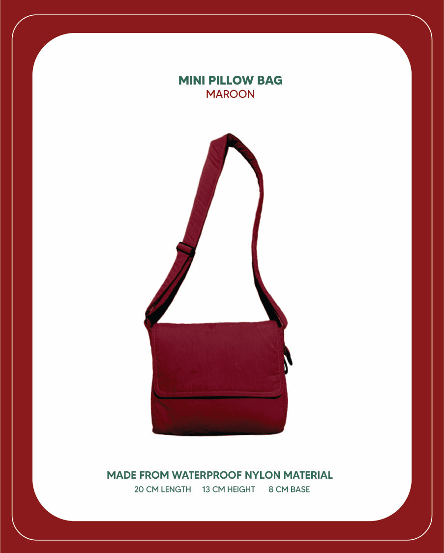 Mini Pillow Bag Christmas Special (Maroon)