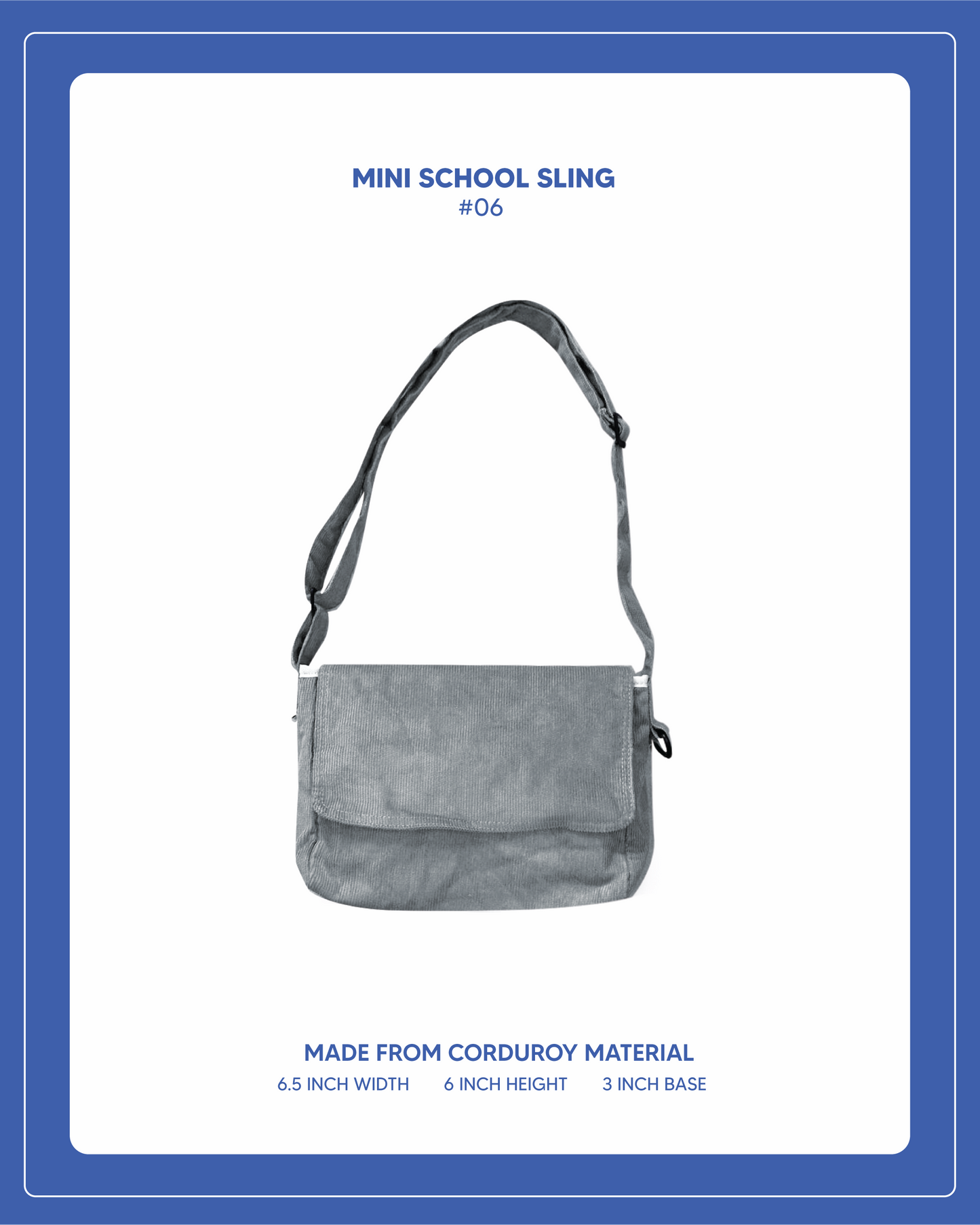 Corduroy Series - Mini/School Sling #06