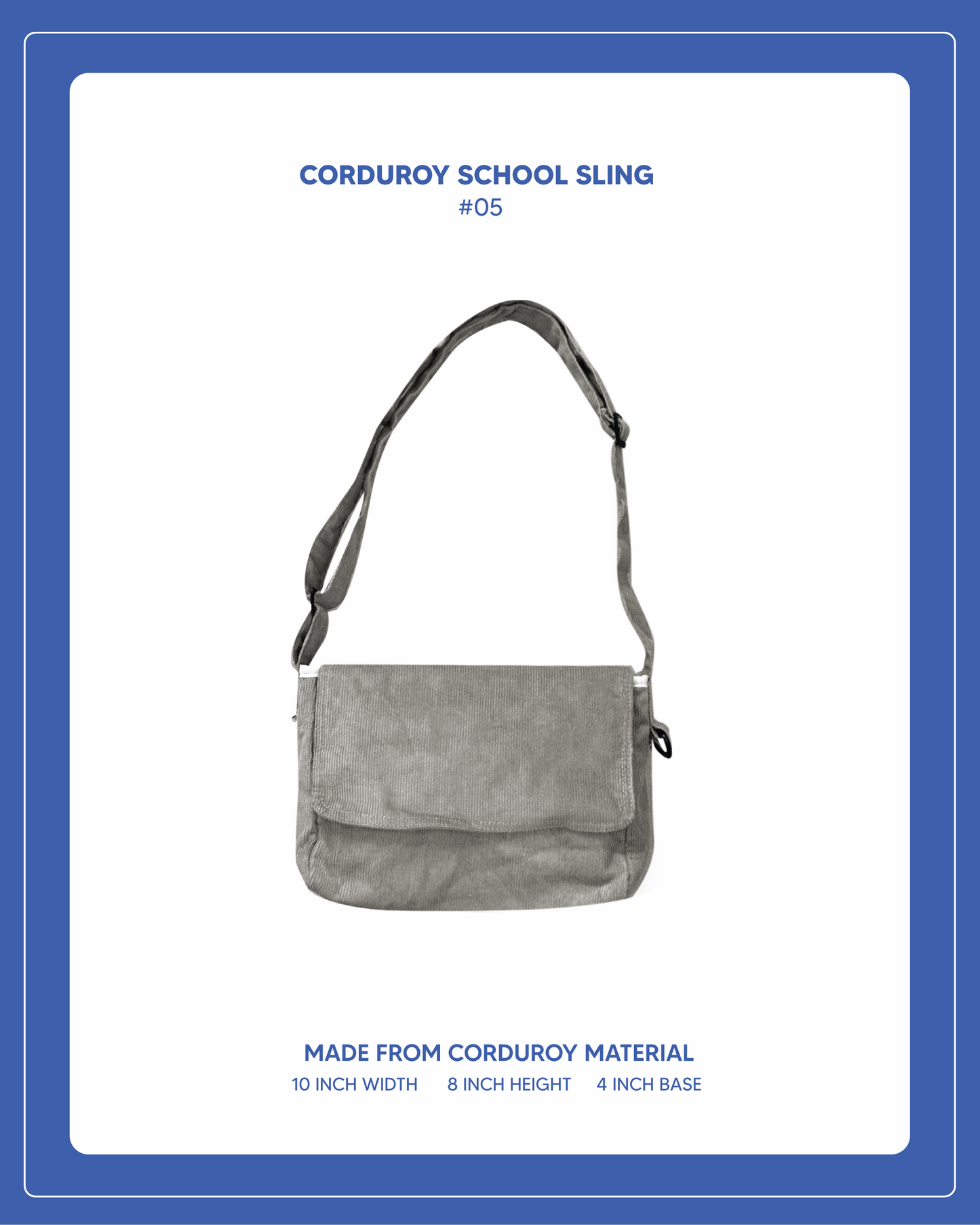Corduroy Series - Mini/School Sling #05