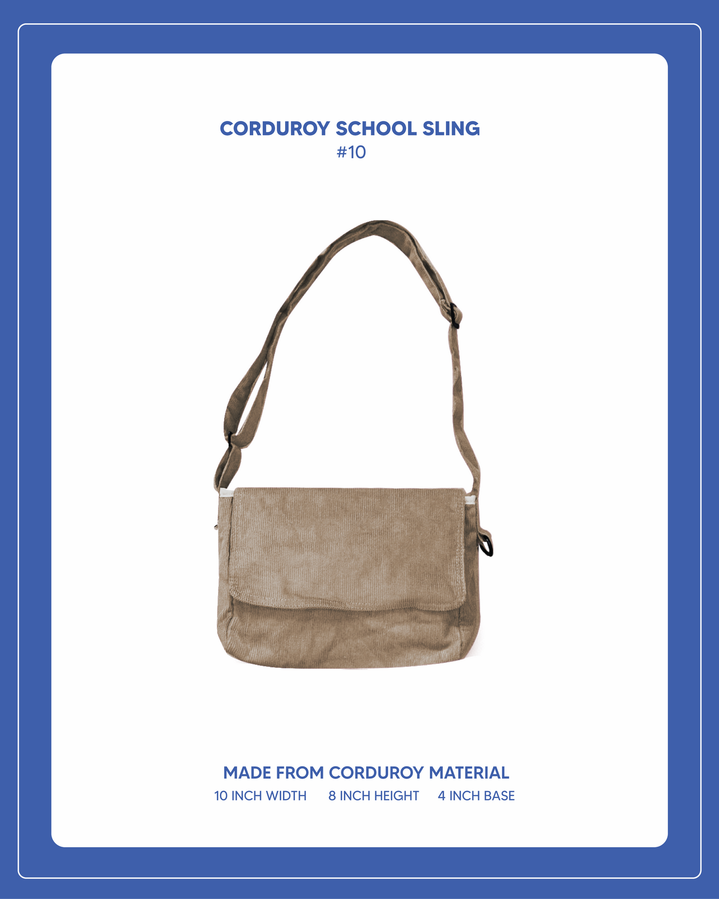 Corduroy Series - Mini/School Sling #10