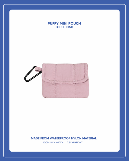 Puffy Mini Pouch  - Blush Pink