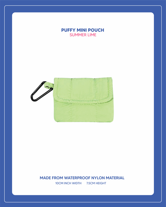 Puffy Mini Pouch  - Summer Lime