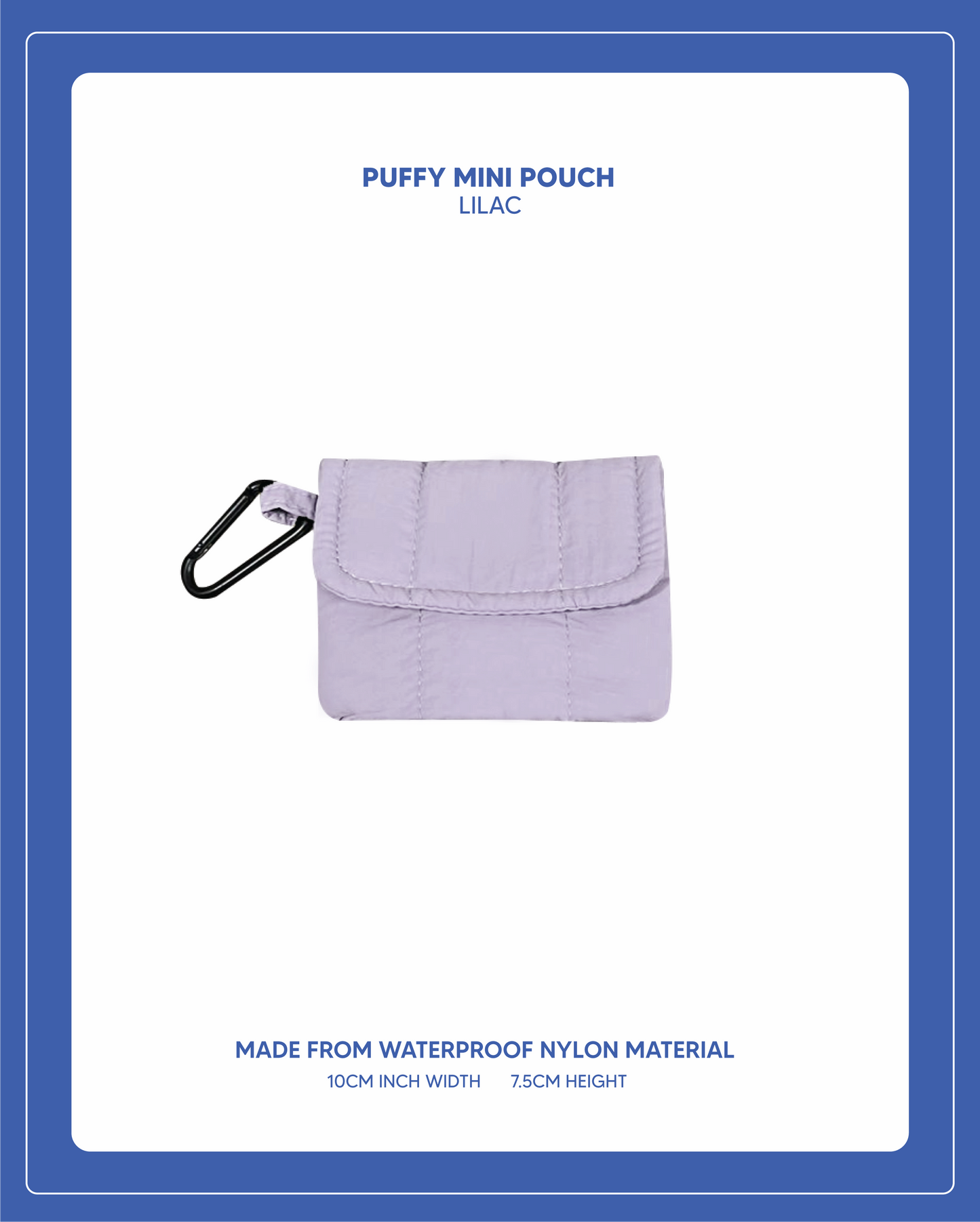 Puffy Mini Pouch  - Lilac