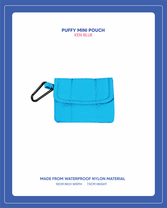 Puffy Mini Pouch  - Ken Blue
