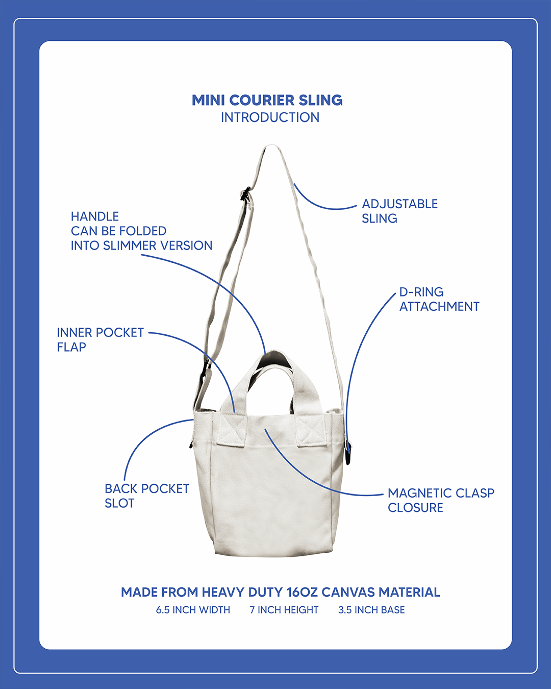 Mini Courier Sling - Wisteria