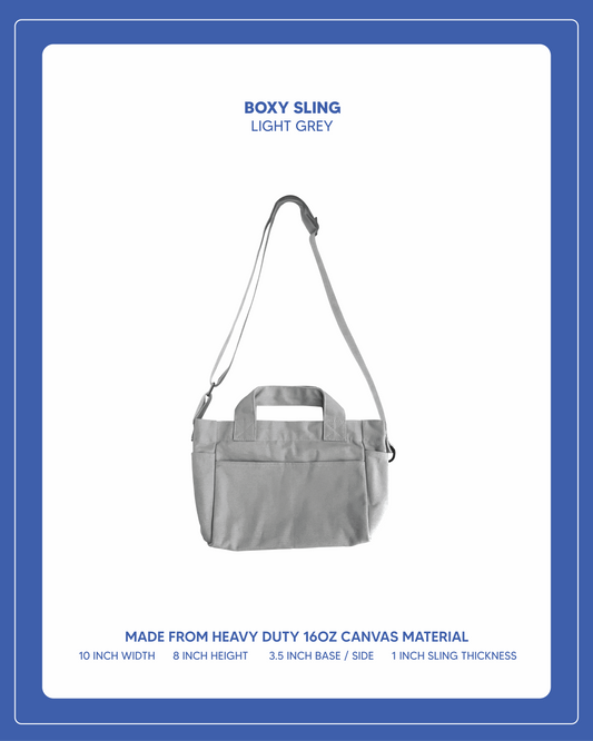Boxy Sling - Light Grey
