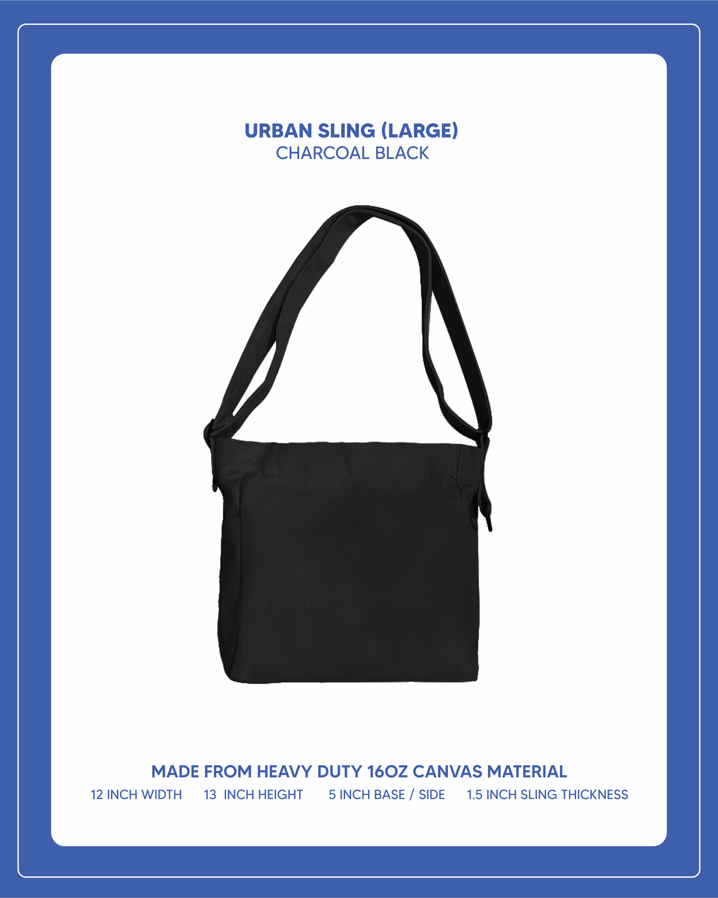 Urban Sling (Large) -  Charcoal Black