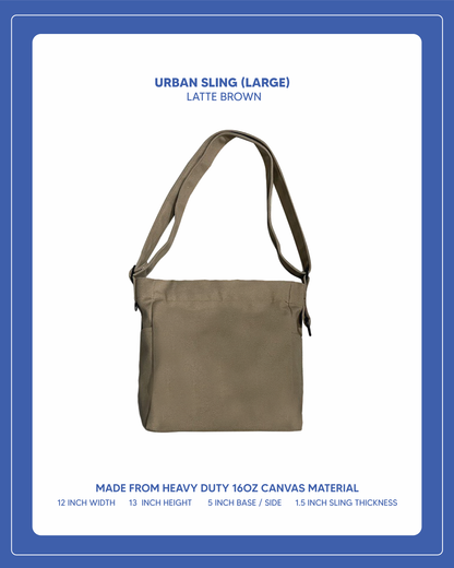 Urban Sling (Large) -  Latte Brown
