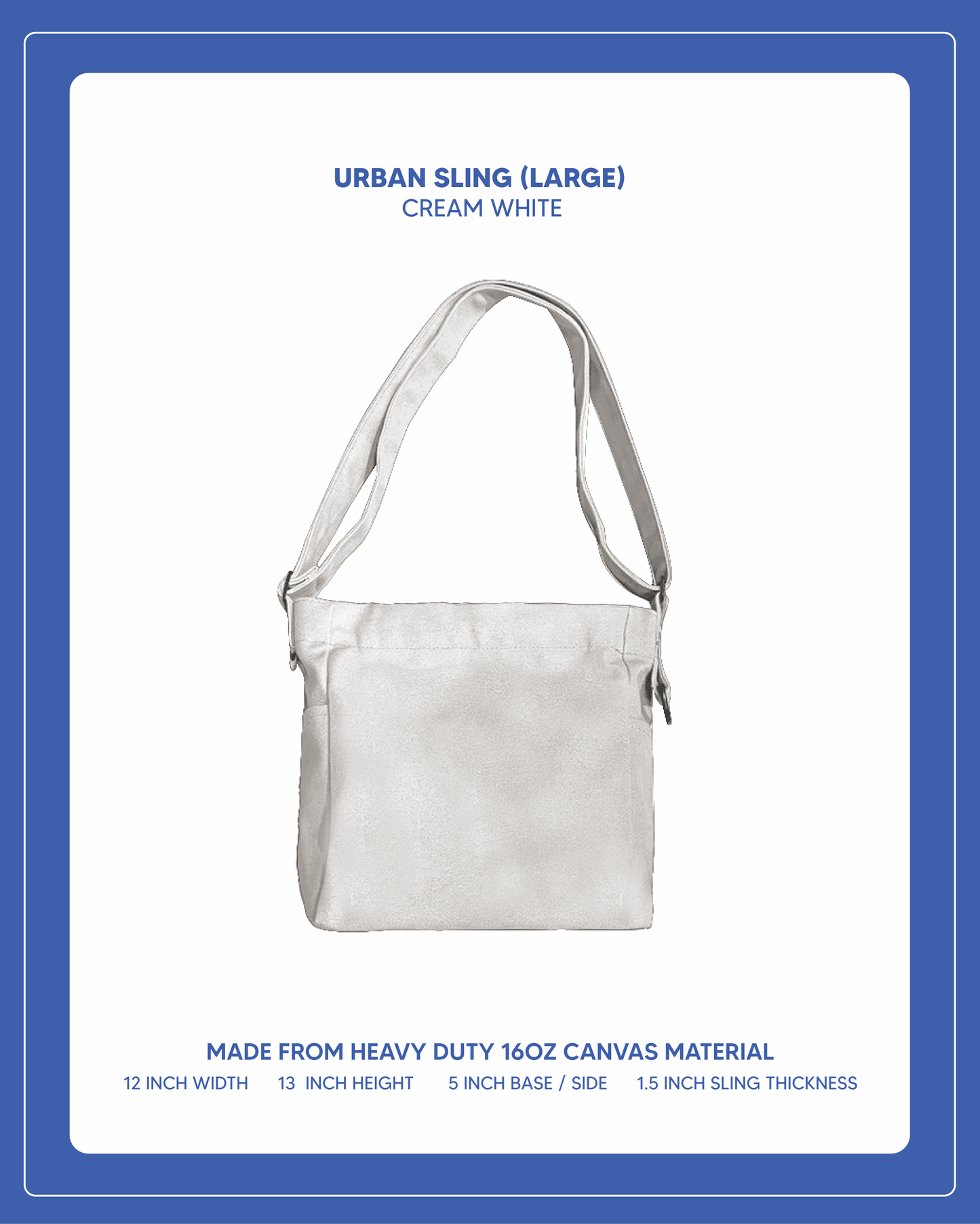 Urban Sling (Large) -  Cream White