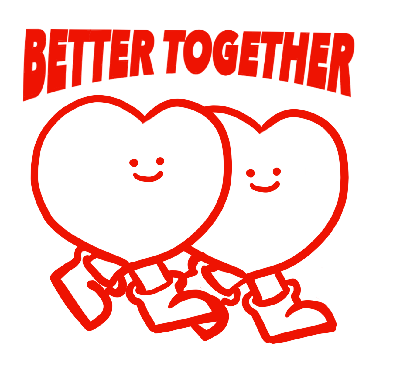 Better Together Series Acrylic Keychain (Heart)