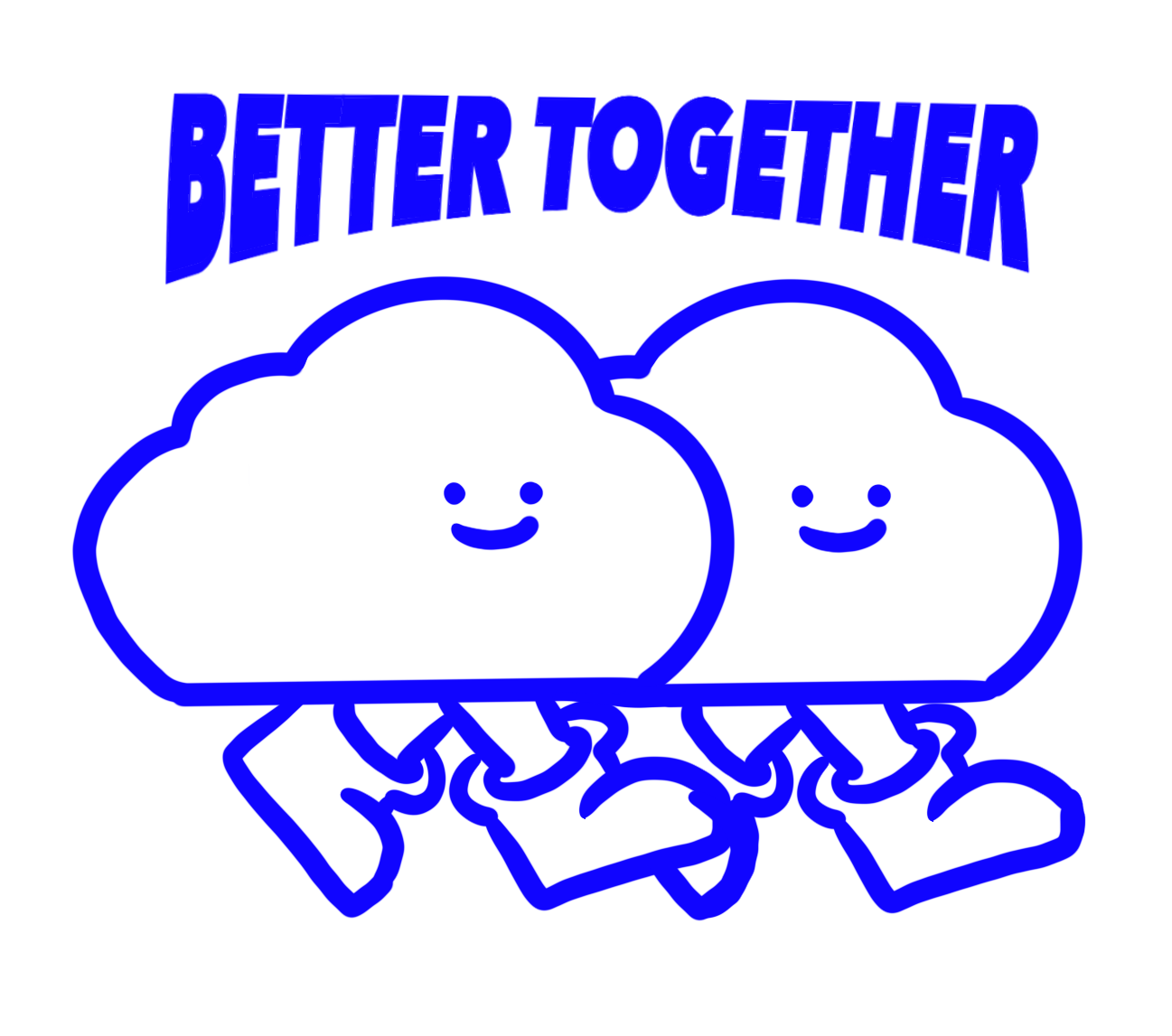 Better Together Series Acrylic Keychain (Cloud)