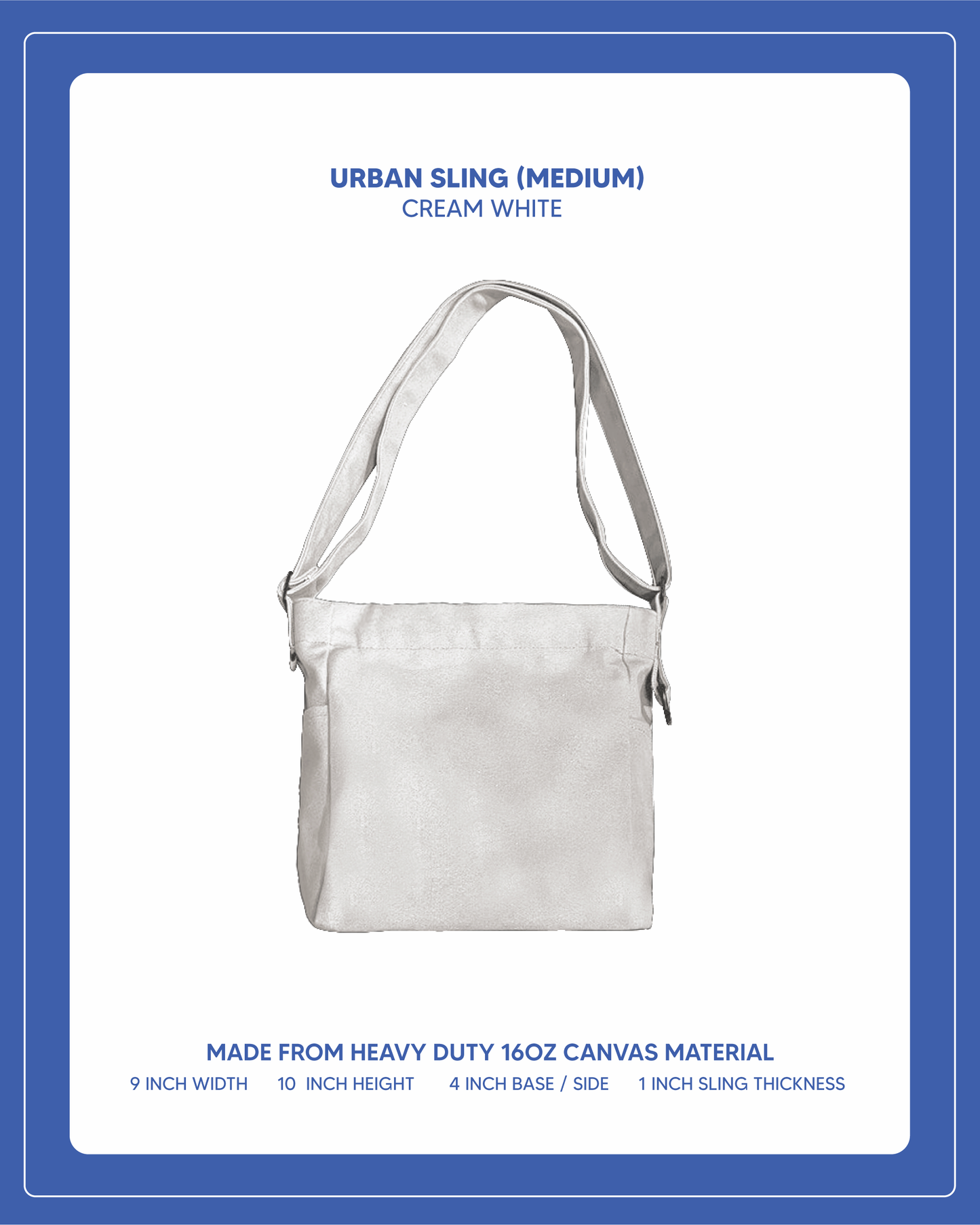 Urban Sling (Medium) - Cream White