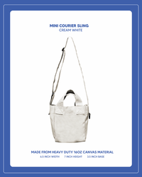 Mini Courier Sling - Cream