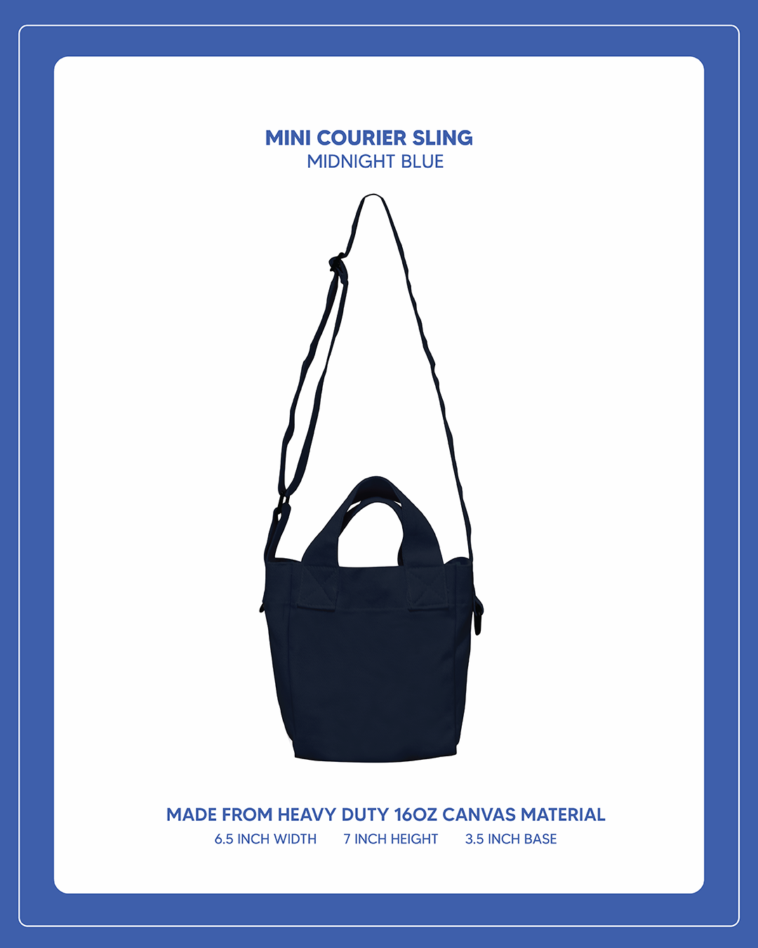Mini Courier Sling - Midnight Blue