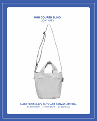 Mini Courier Sling - Light Grey