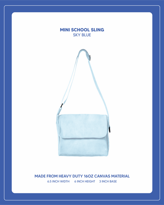 Mini School Sling - Sky Blue