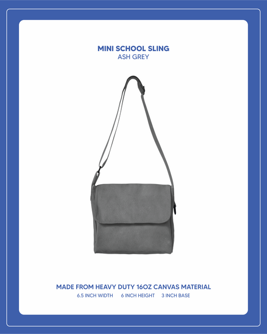 Mini School Sling - Ash Grey