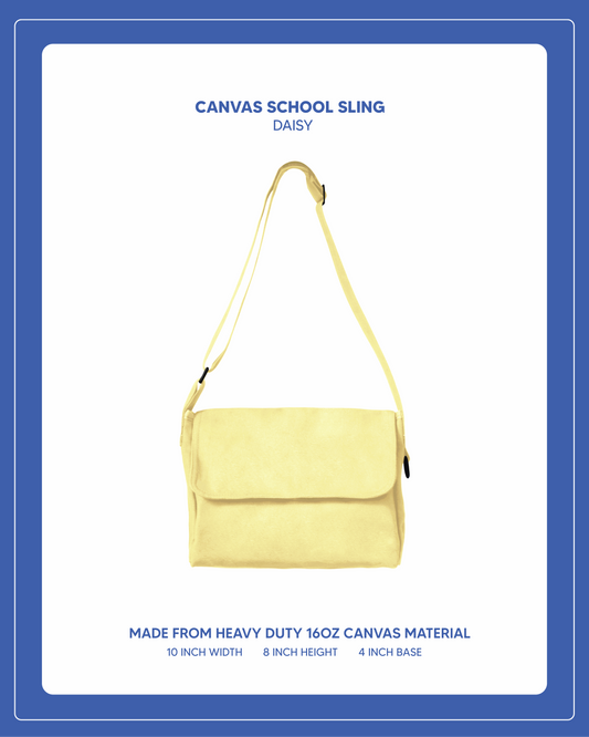 Canvas School Sling - Daisy