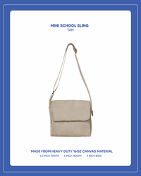 Mini School Sling - Tan