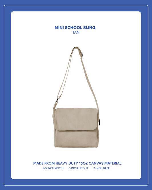 Mini School Sling - Tan