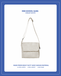 Mini School Sling - Cream White