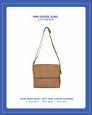 Mini School Sling - Latte Brown