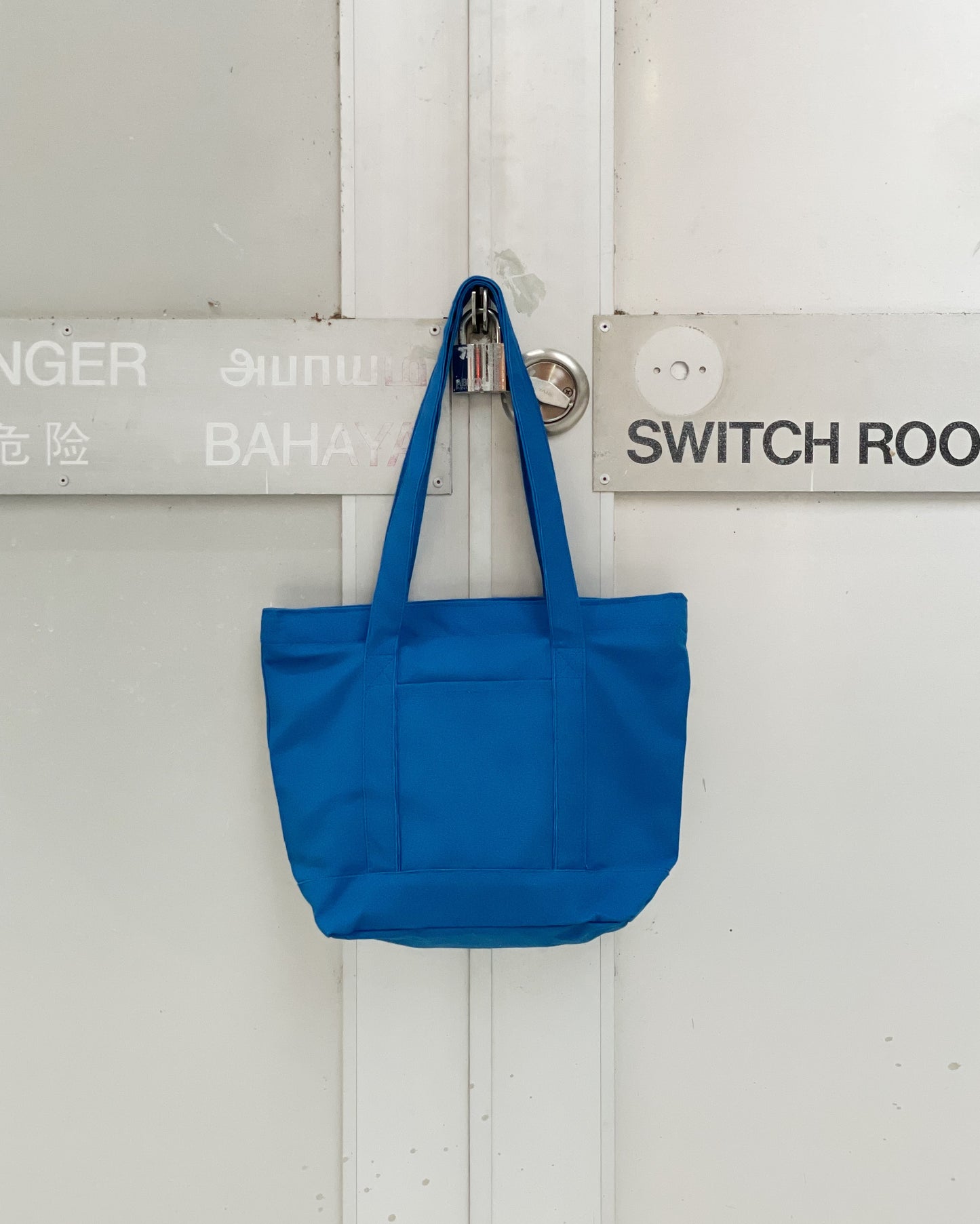 Courier Tote (Medium, Royal Blue)